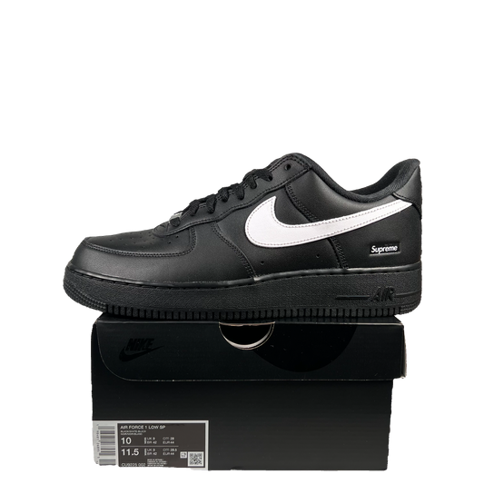 Supreme Nike Air Force 1 Black White (2025) Size 10 USED s19577