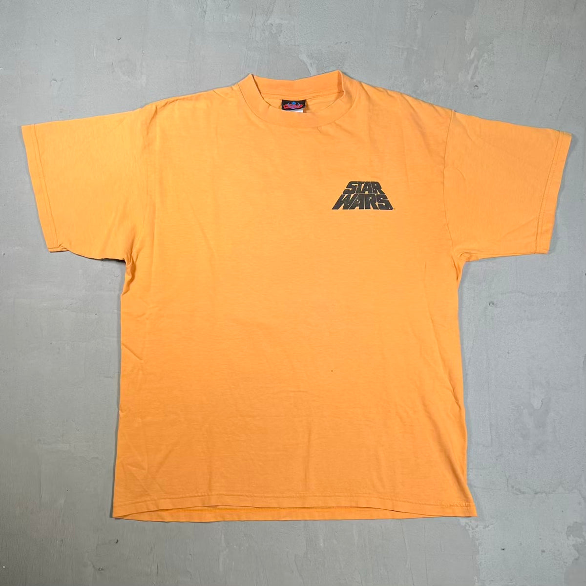 1997 Star Wars Luke Skywalker Jedi Orange Tee Size XL USED v20377