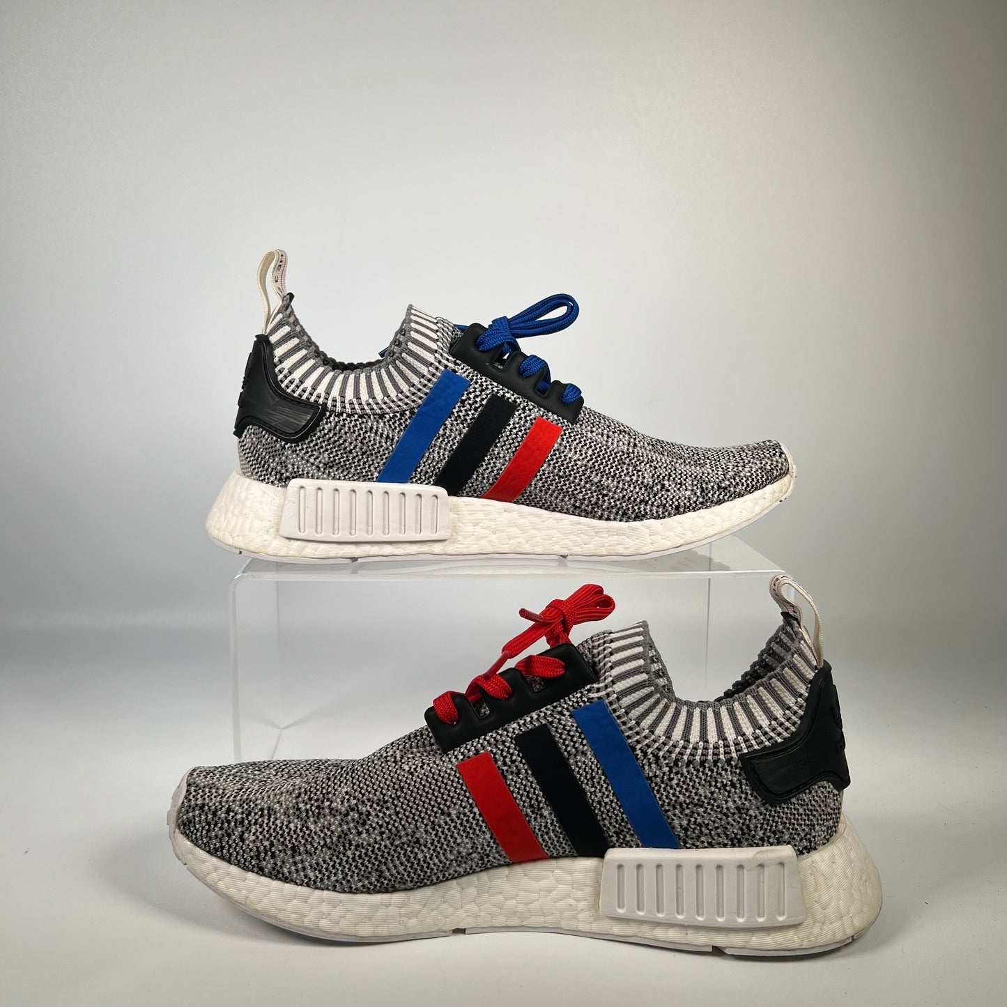 Adidas NMD R1 Tri Color Stripes White (2016) Size 8.5 USED s18724