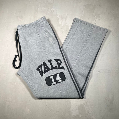 Vale "Vale 14" Grey Striped Straight Leg Sweatpants Size XL NEW x17018