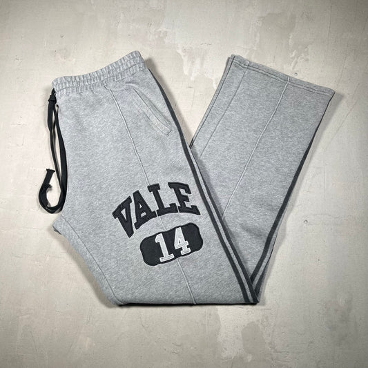 Vale "Vale 14" Grey Striped Straight Leg Sweatpants Size XL NEW x17018