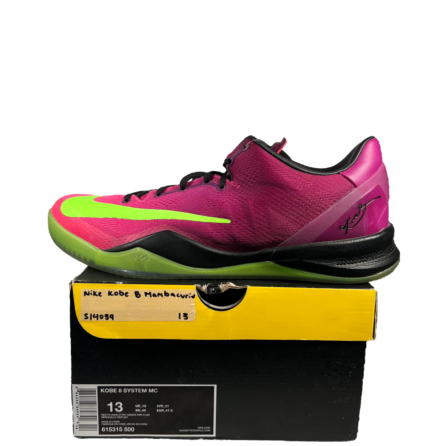 Nike Kobe 8 Mambacurial Size 13 USED s14039