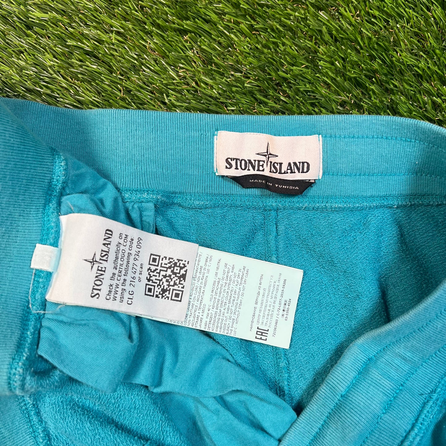 Stone Island Cargo Teal Shorts Size XXL USED x16745