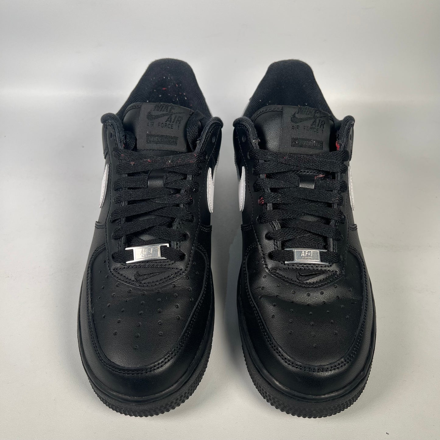 Nike Air Force One Supreme Black White (2025) Size 7.5 USED s20322