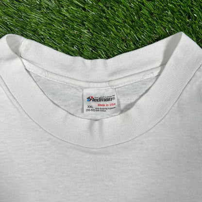 1990s Racing Collectibles White Logo Tee Size XXL USED v17344