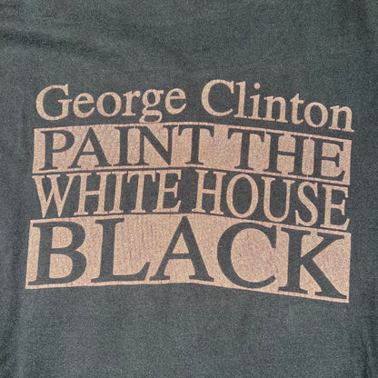 1990s George Clinton Paint the White House Black Black Tee Size XL USED v16247