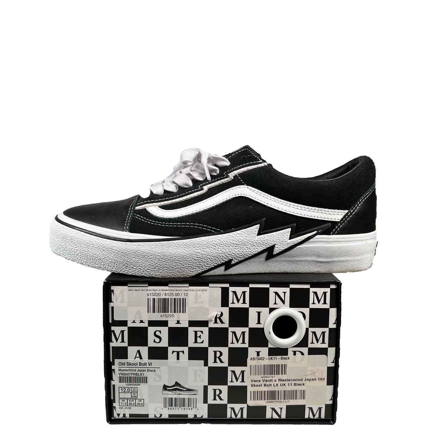 Vans Vault Old Skool Bolt LX Mastermind World Used Size 12 S15220