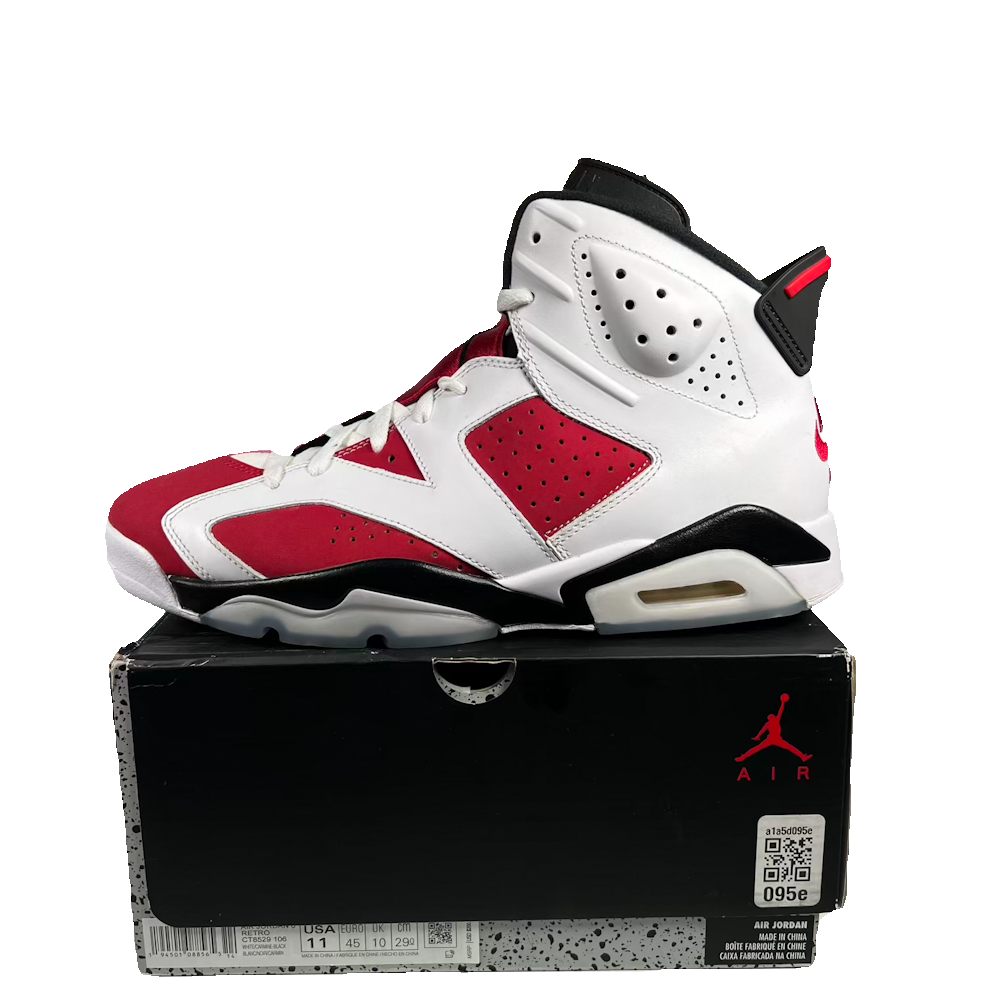 Jordan 6 Carmine (2021) Size 11 USED s23848