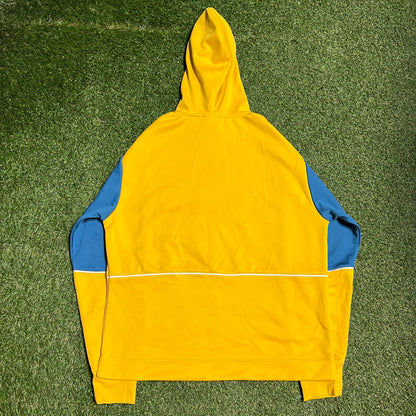New Balance Blue Sleeves Yellow Hoodie Size Medium NEW v16026