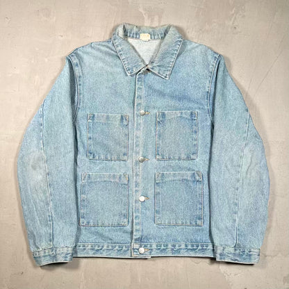 1990s Spike Lee Forty Acres Denim Blue Jean Jacket Size Medium USED v20319