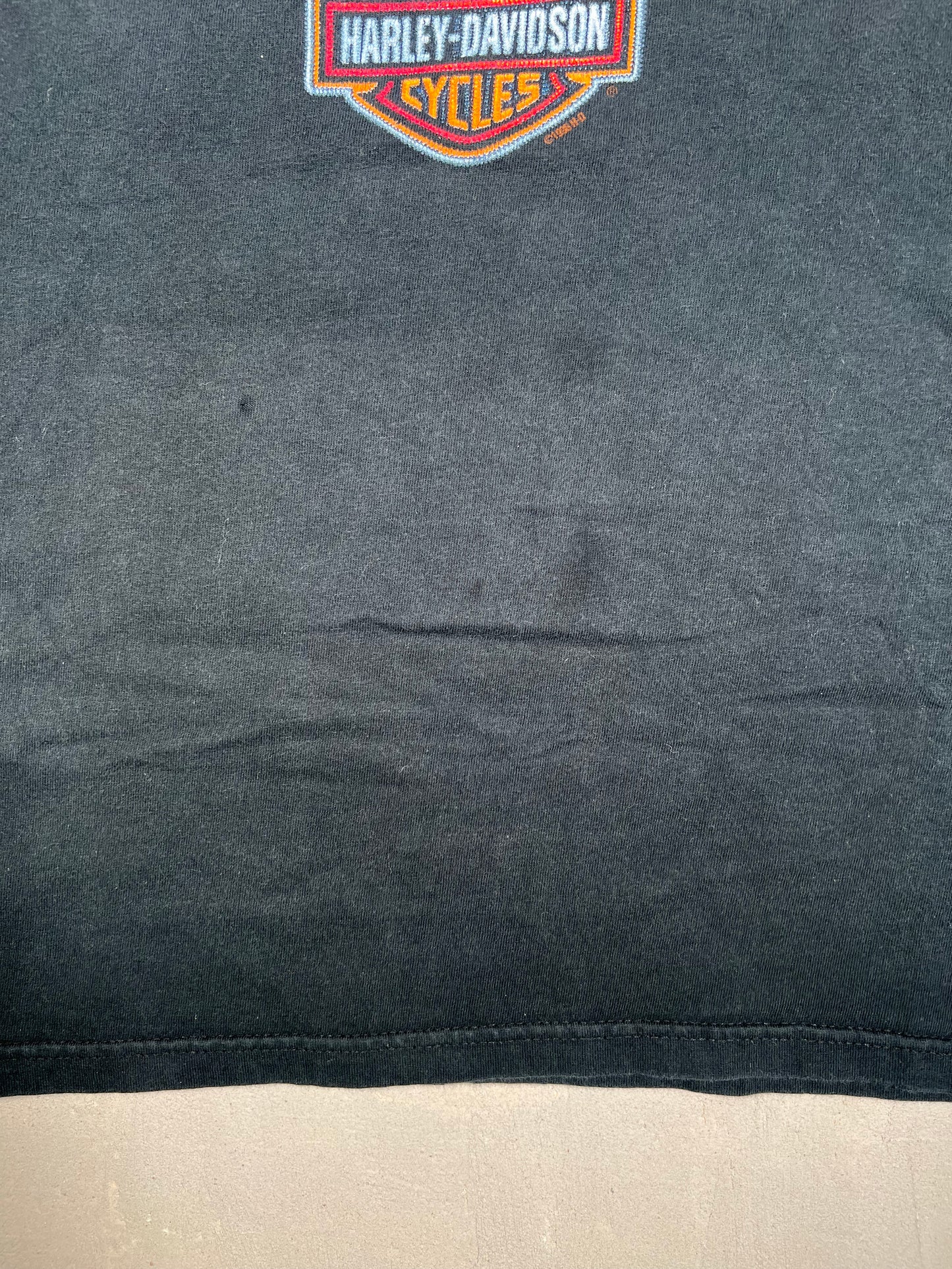 1998 Harley Davidson Eagle Black Tee Size XL USED v19181