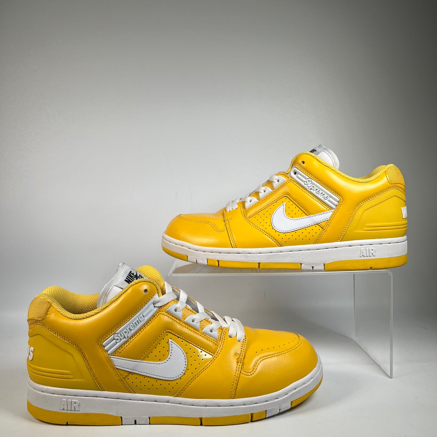 Nike SB Air Force 2 Low Supreme Yellow (2017) Size 10.5 USED s21172