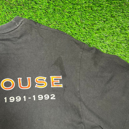 1991 FireHouse Rock World Tour Black Tee Size XL USED v18663