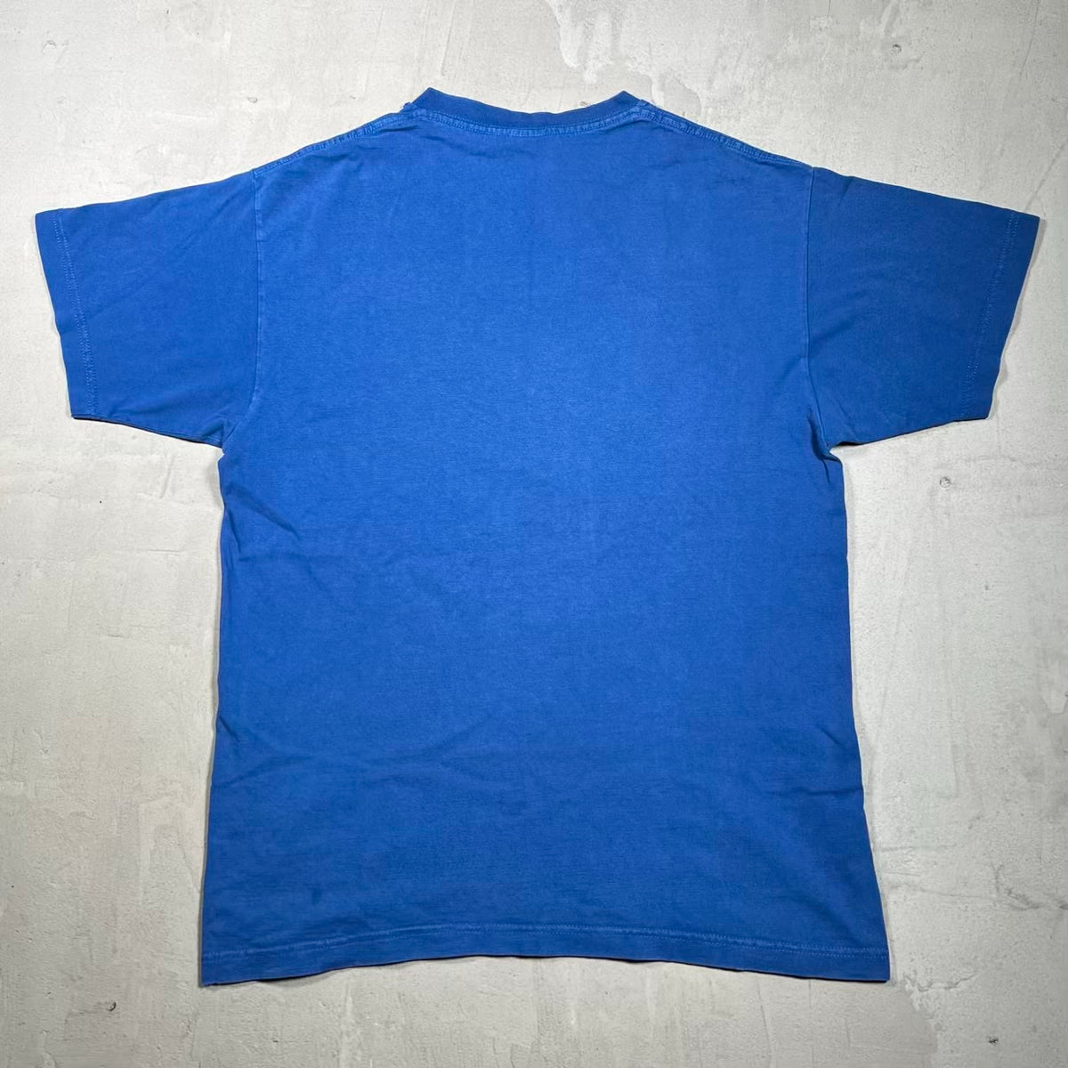 Y2K Stussy "Pow" Blue Tee Size Medium USED x18703