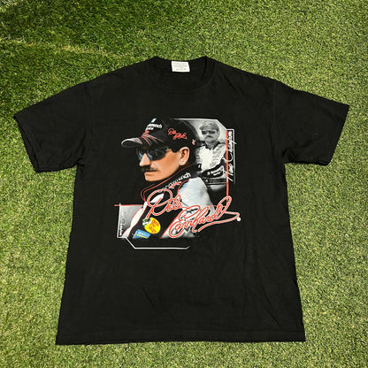 Chase Authentics Dale EarnHardt Bass Pro Black Tee Size Large USED v15969