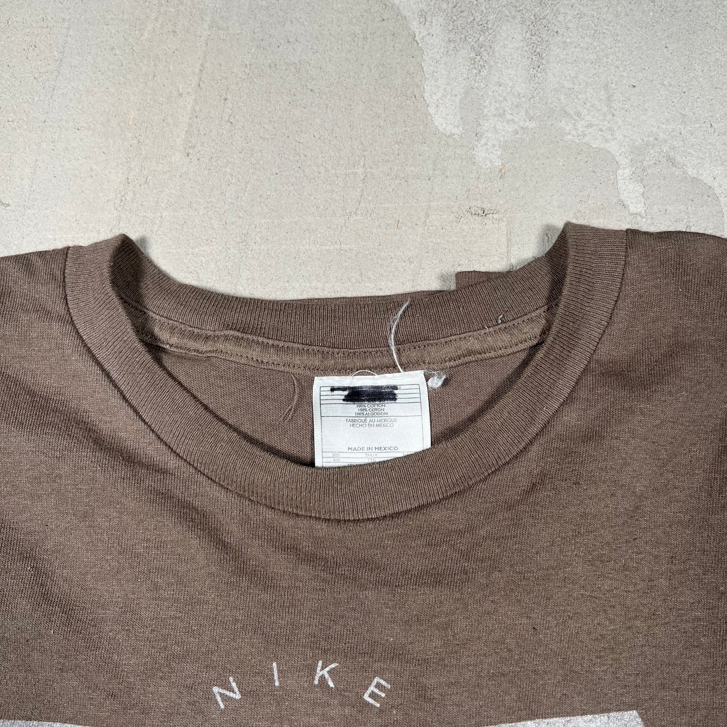 Nike Sportswear "Est.1971" Brown Tee Size XXL USED v19086