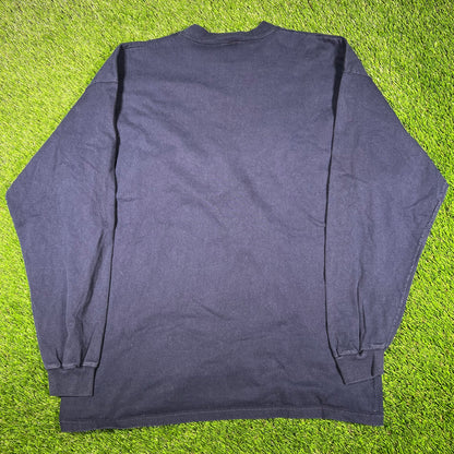 1990s Dallas Cowboys zbz Tag Navy Blue Longsleeve Size XL USED v16954