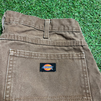 Dickies Brown Work Pants Size 34x32 USED v10921