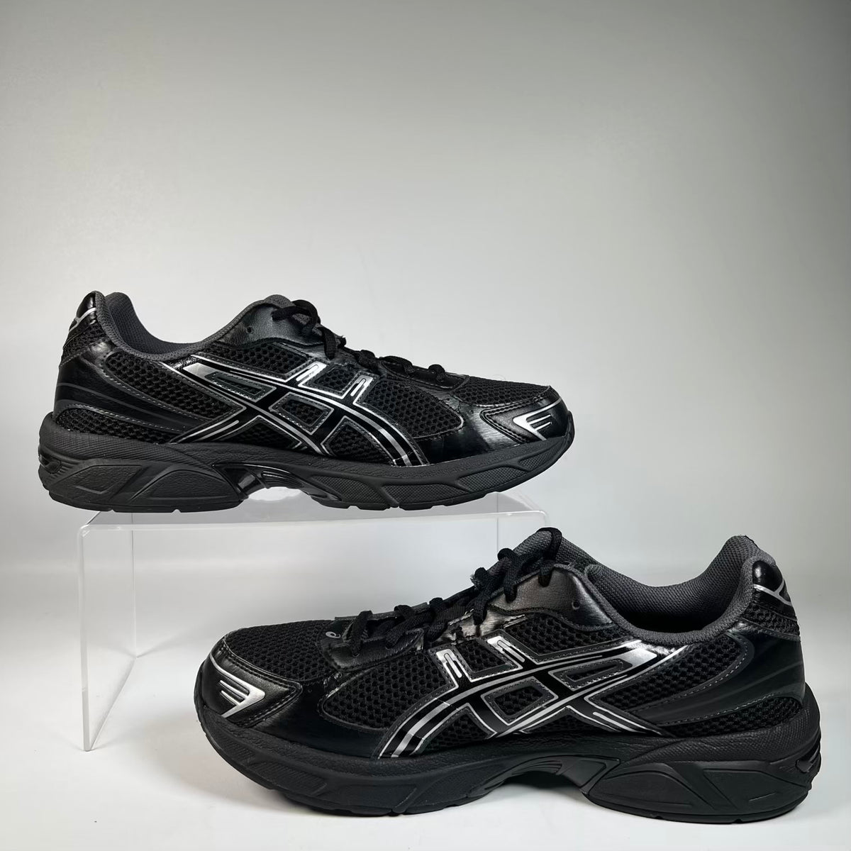 Asics Gel-1130 Black Pure Silver (2023) Size 11.5 USED s23538