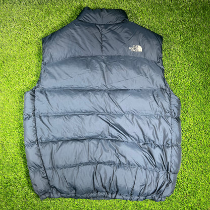 The North Face 700 Series Navy Blue Puffy Vest Size XL USED v16779