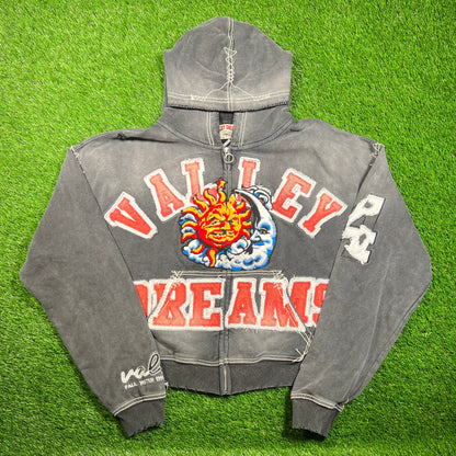Vale Valley Dreams Sun and Moon Black Hoodie Size XL NEW x16827