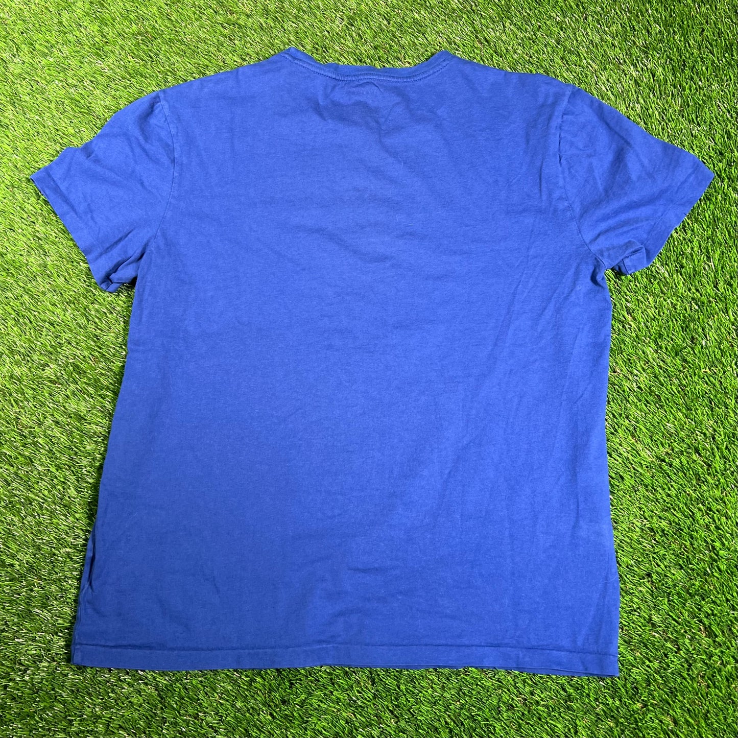 Polo Ralph Lauren Blue/Yellow Horse Tee Siuze Medium USED v18237