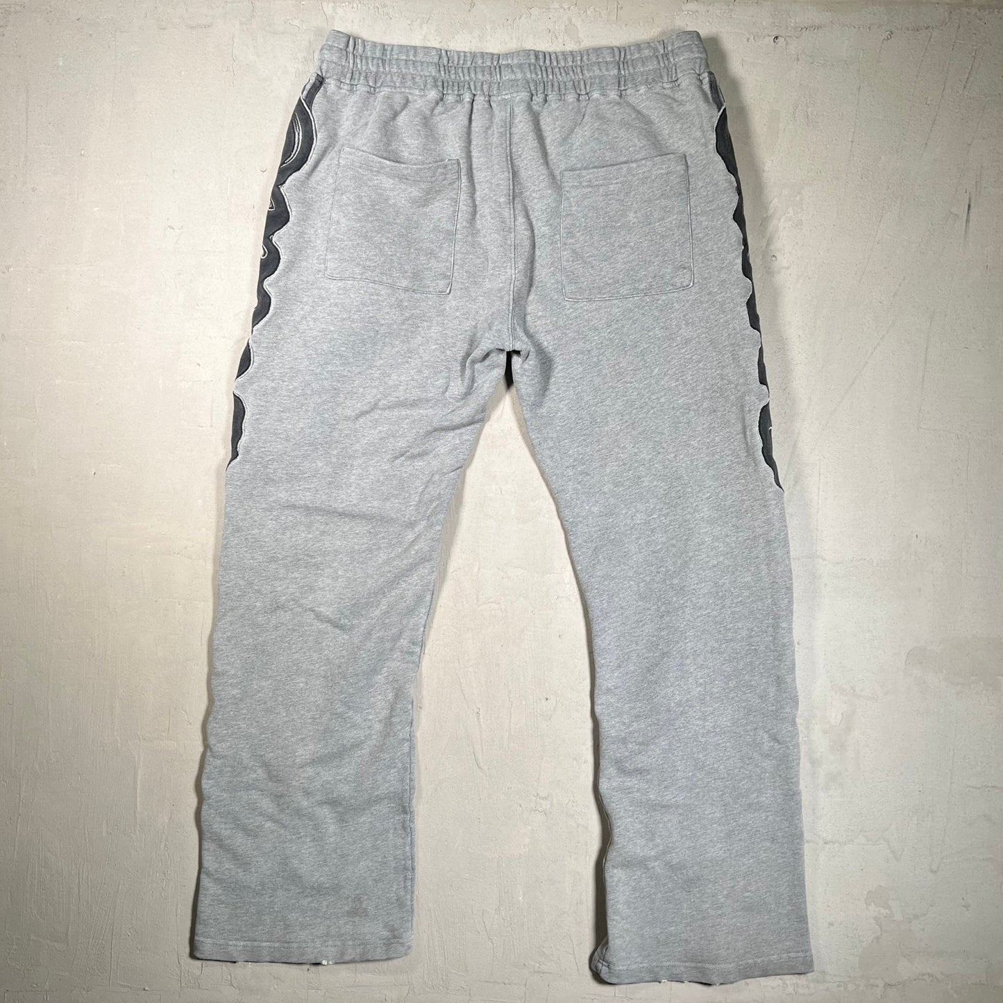 Vale Vale State "VS" Grey/Black Embroidered Sweatpants Size XL USED x17588