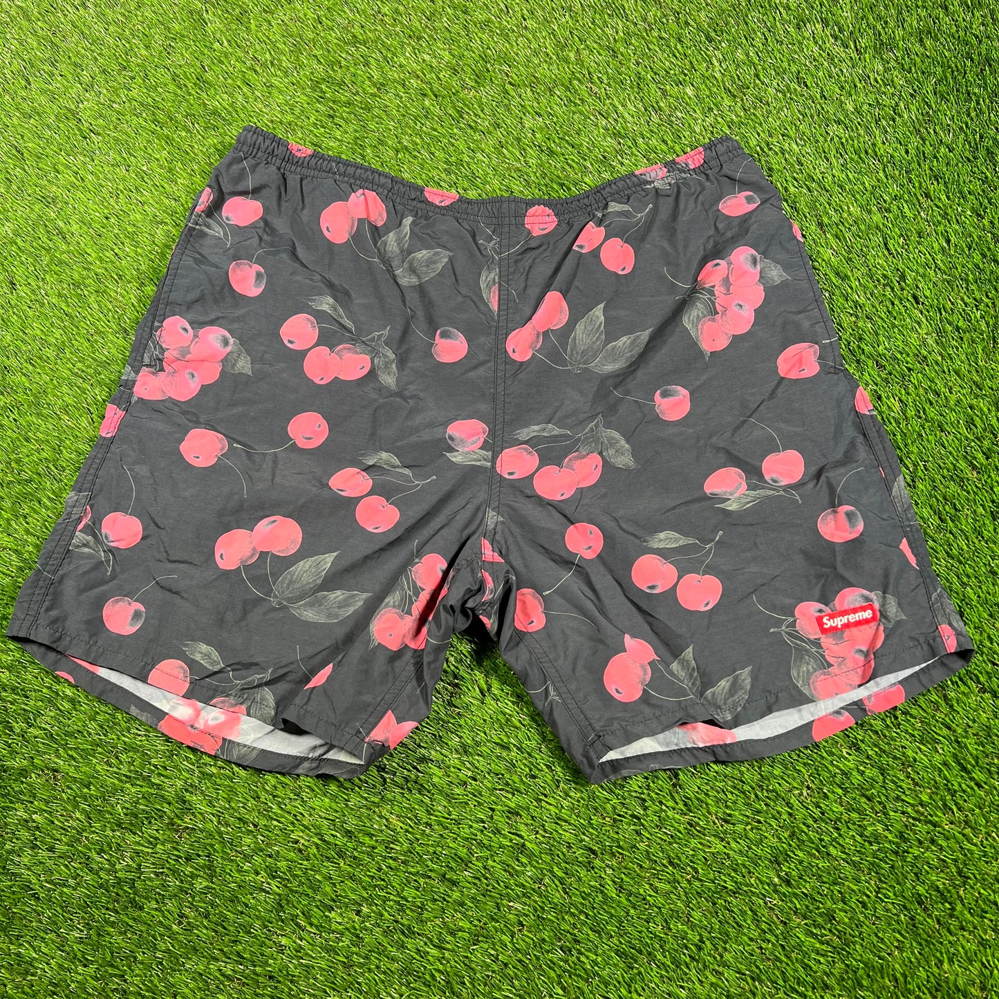 Supreme Nylon Water Short Black Cherry (2019) Size Larege USED x14818