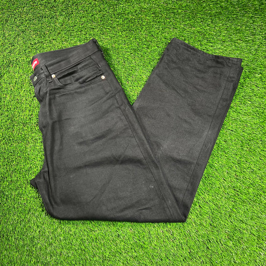 Supreme Baggy Rigid Selveged Black Denim Size 32 USED x16303