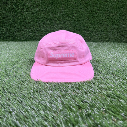 Supreme Pink Box Logo 5 Panel Hat USED x15878