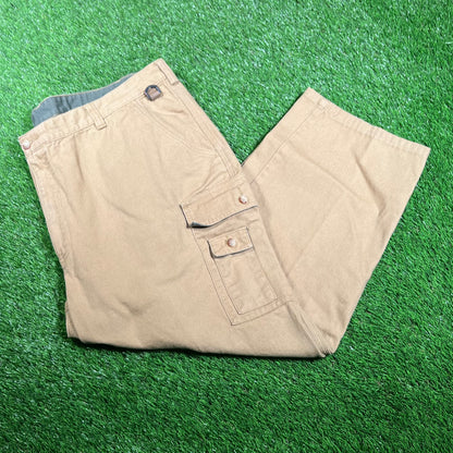 Y2K Orvis Workwear Canvas Brown Pants Size 46 USED v18044