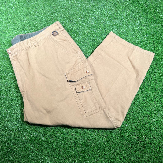 Y2K Orvis Workwear Canvas Brown Pants Size 46 USED v18044