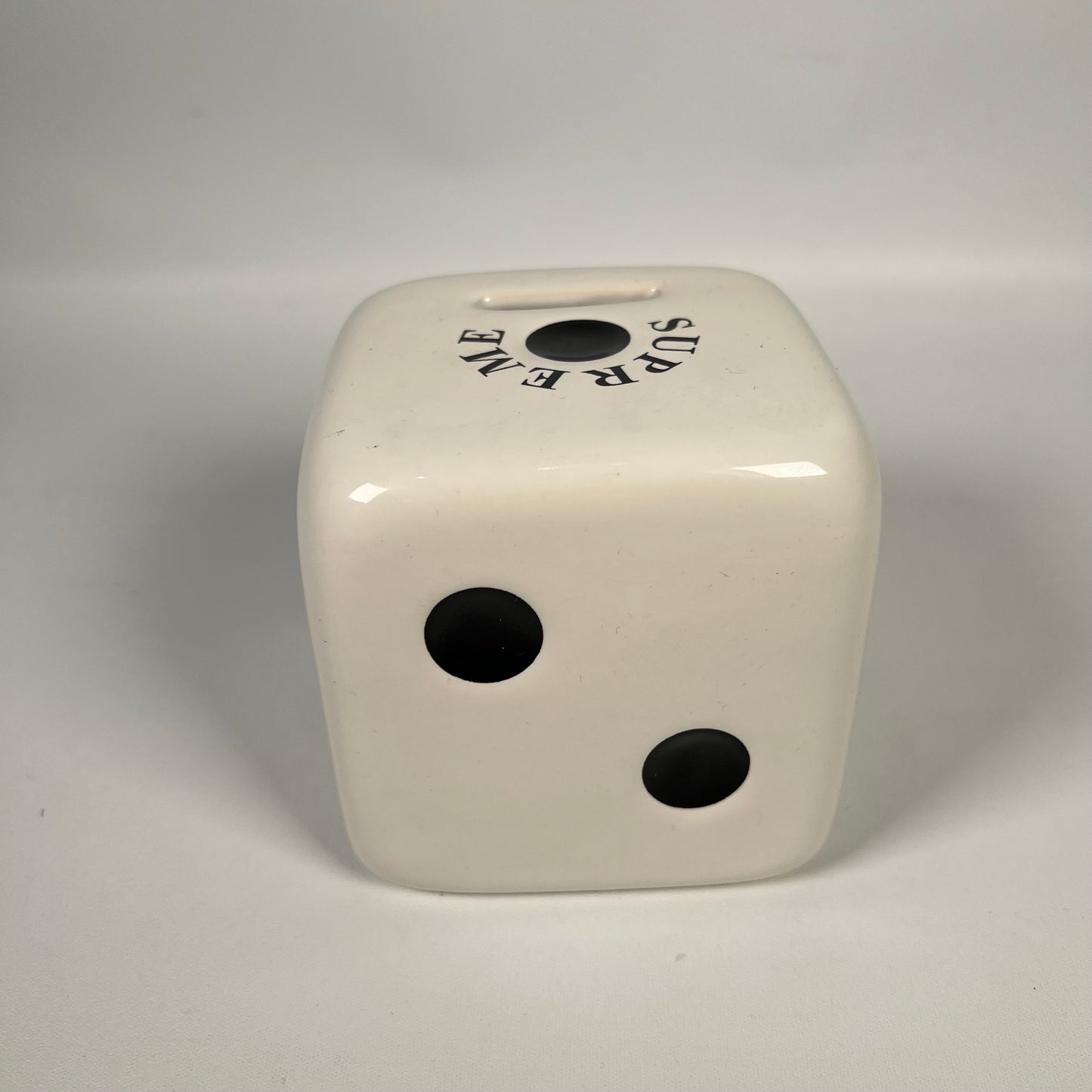 Supreme Ceramic Dice Piggy Bank White (2011) USED x14331