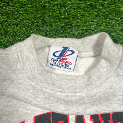 1995 San Francisco Spiders NHL Hockey Grey Crewneck Size XL USED v18259