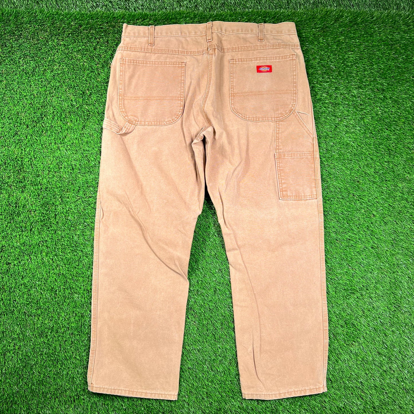 Y2K Dickies Khaki Workwear Pants Size 38 USED v18557
