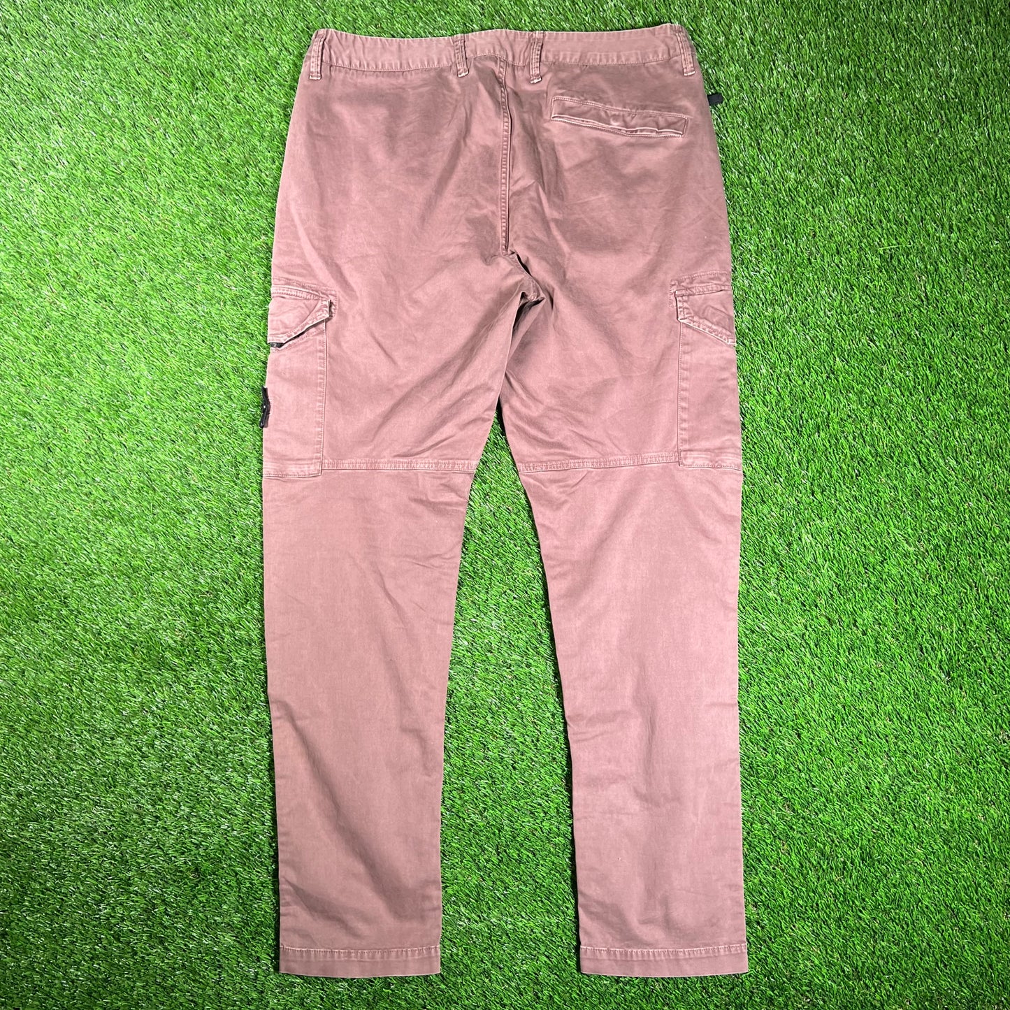 Stone Island Washed Brown Cargo Pants Size 33 USED x16070