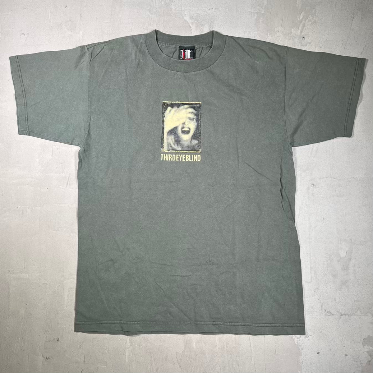 1997 Third Eye Blind Self Titled Green Tee Size Large USED v20231