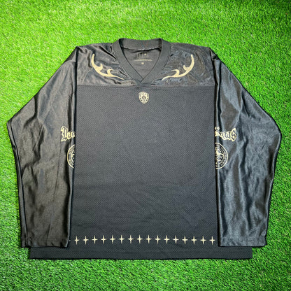 Cactus Jack Complex Con Las Vegas Knights Black Longsleeve Jersey Size Medium USED x16832