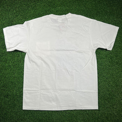 2005 Rusty Wallace "Last Call" Nascar White Tee Size Large NEW v18578