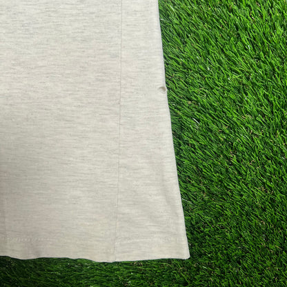 1990s Harley Davidson "Born in the USA" Light Grey Tee SIze Large USED v18032