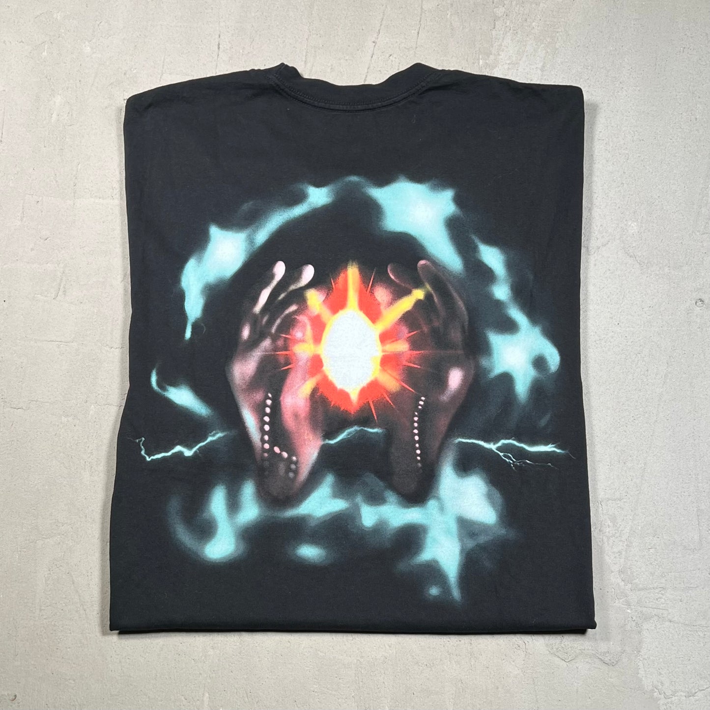 Travis Scott Utopia Black Tour Tee Size Large USED x17512