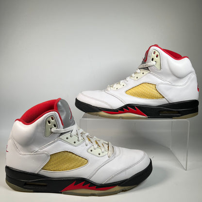 Jordan 5 Fire Red Silver Tongue (2020) Size 11.5 USED s22350