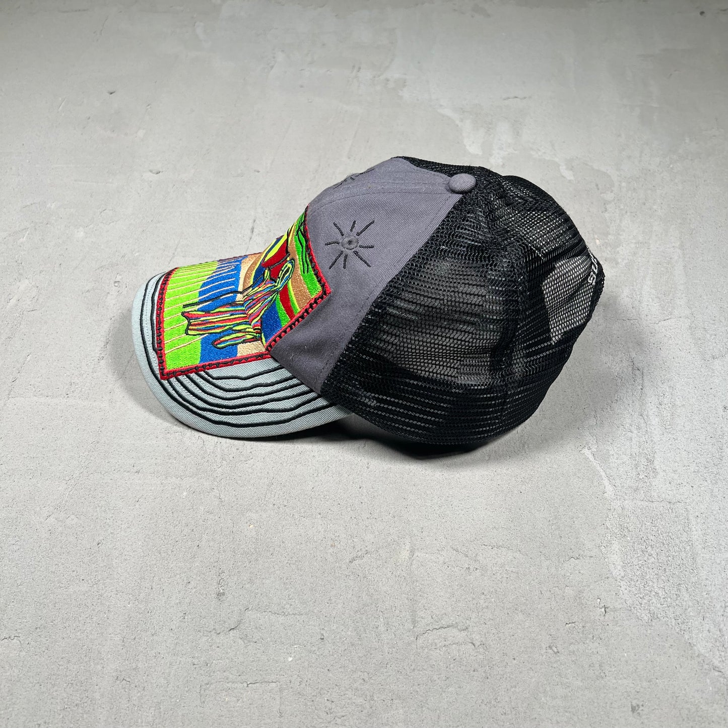 Supreme Reaper Mesh Back 6 Panel Grey (2025) USED x17302