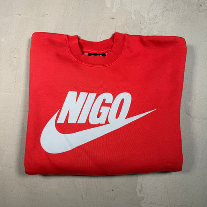 Nike x Nigo Red Crewneck Size Small NEW x15148