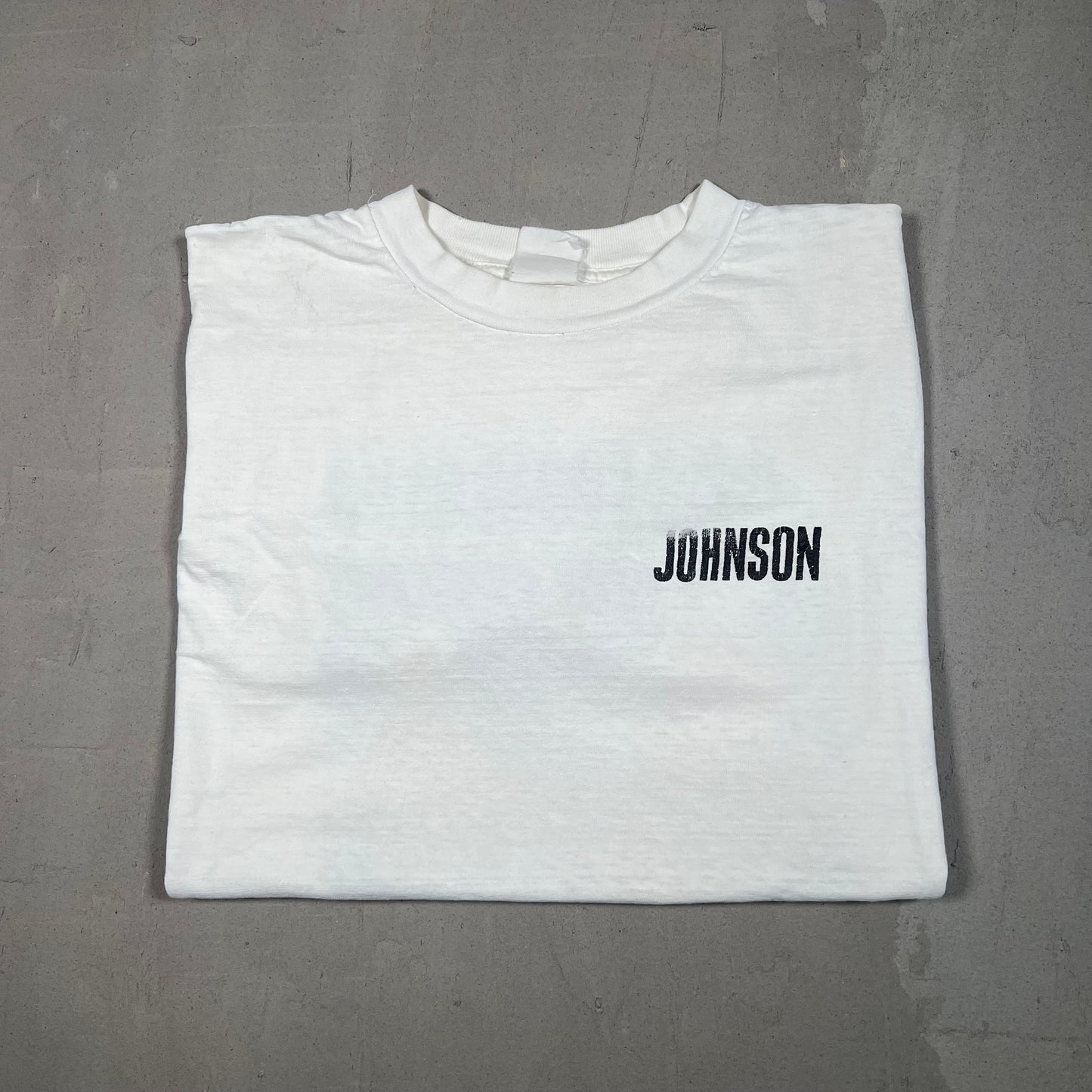 1990's Big Johnson ShotGuns White Tee Size Large USED v18489
