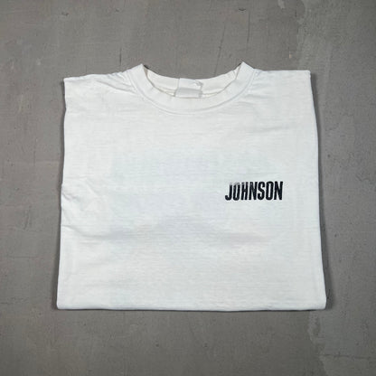 1990's Big Johnson ShotGuns White Tee Size Large USED v18489