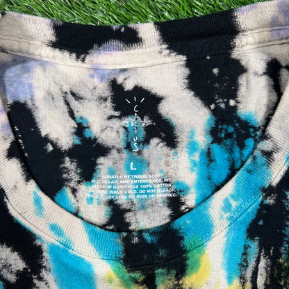Travis Scott Cactus Jack "Highest in the Room" Tie Dye Tee Size Large USED x14499