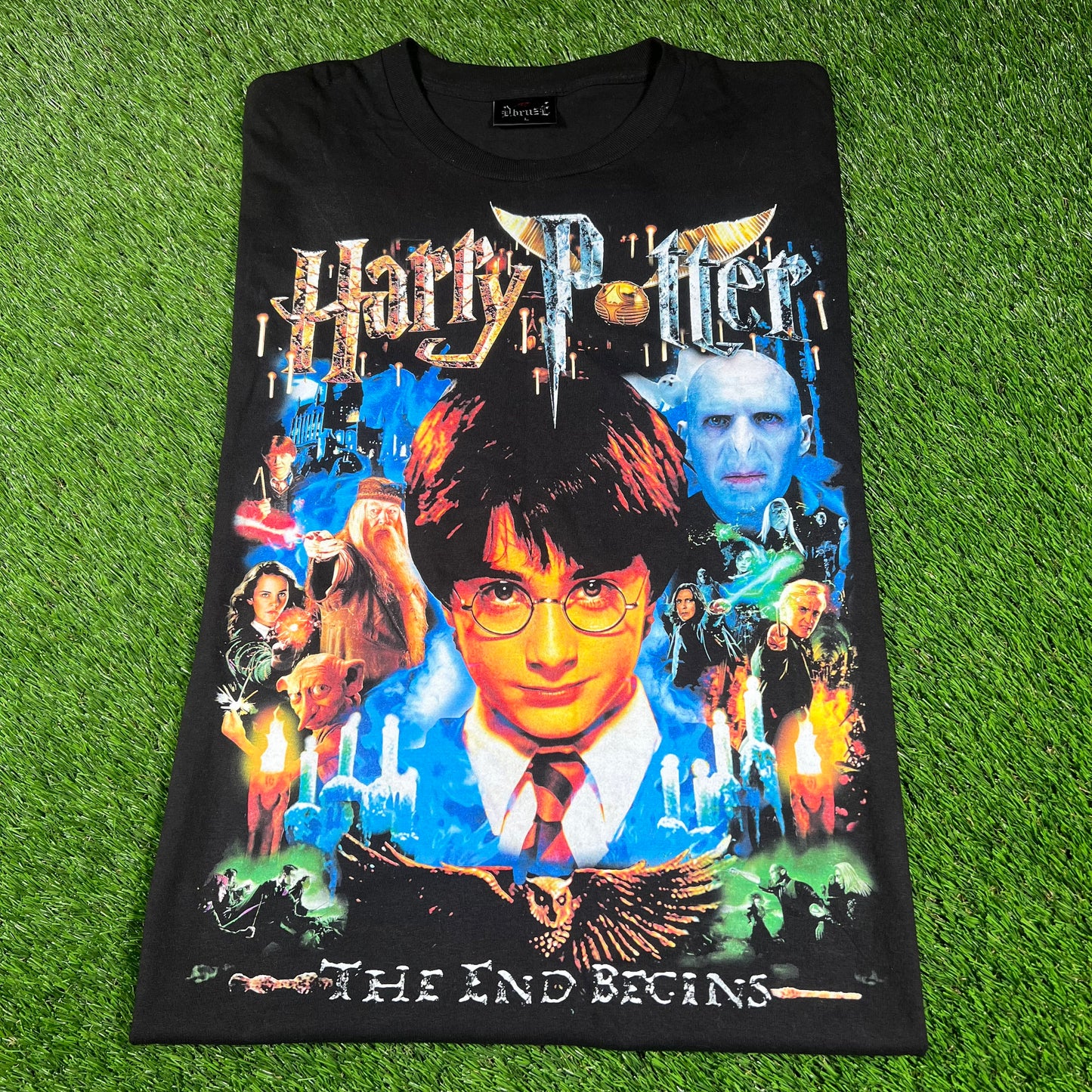 Dbruze Harry Potter Rap Style Black Tee Size Large USED x14478