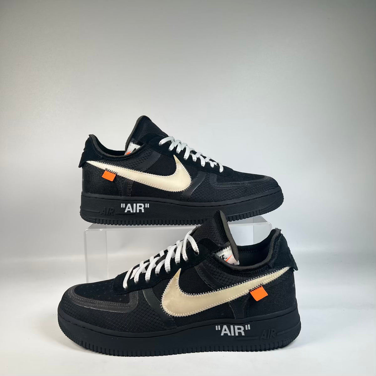 Nike Air Force 1 Low Off White Black White (2018) Size 10 USED s23570