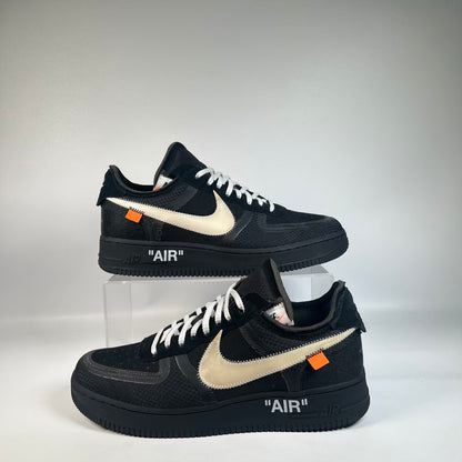 Nike Air Force 1 Low Off White Black White (2018) Size 10 USED s23570